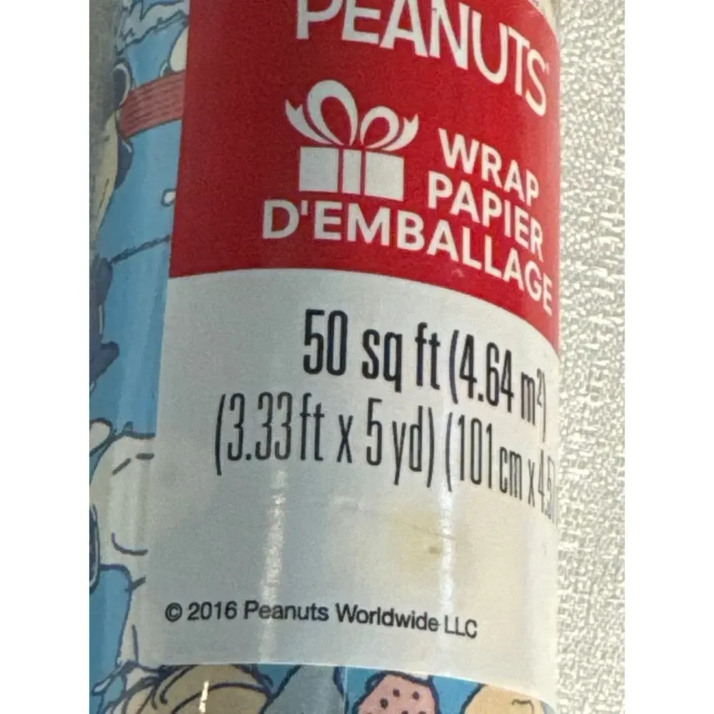 Peanuts Gang Birthday Party Wrapping paper 50 sqft 41